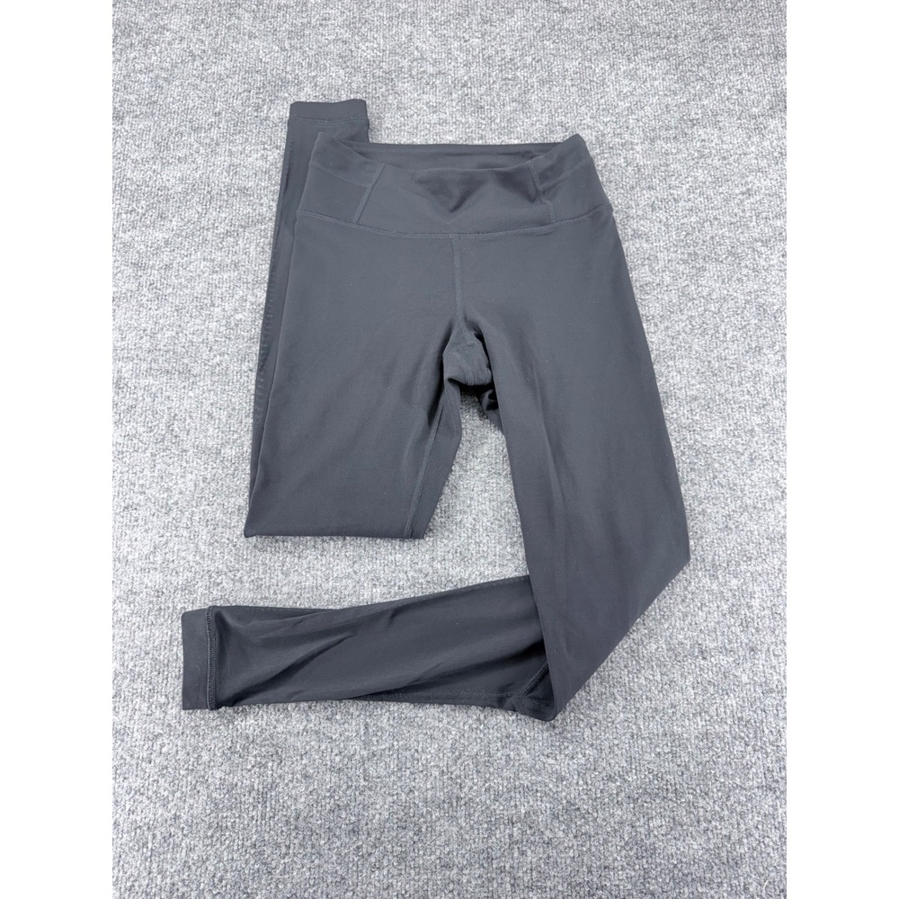 prAna Womens Mesh Panel Athletic Yoga Leggings Black XS Workout Gym Pants Top
